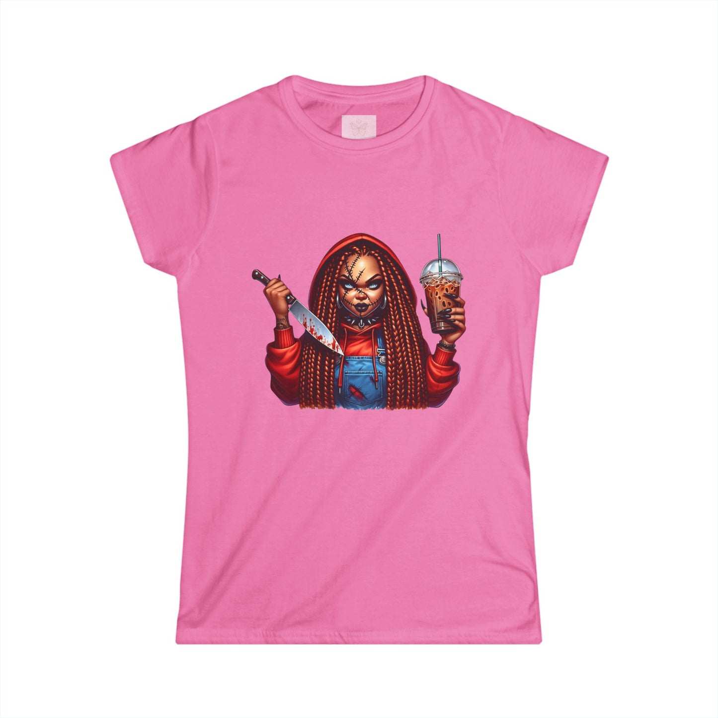 Chucky Women's Tee Lady Horror Villains Halloween Shirt