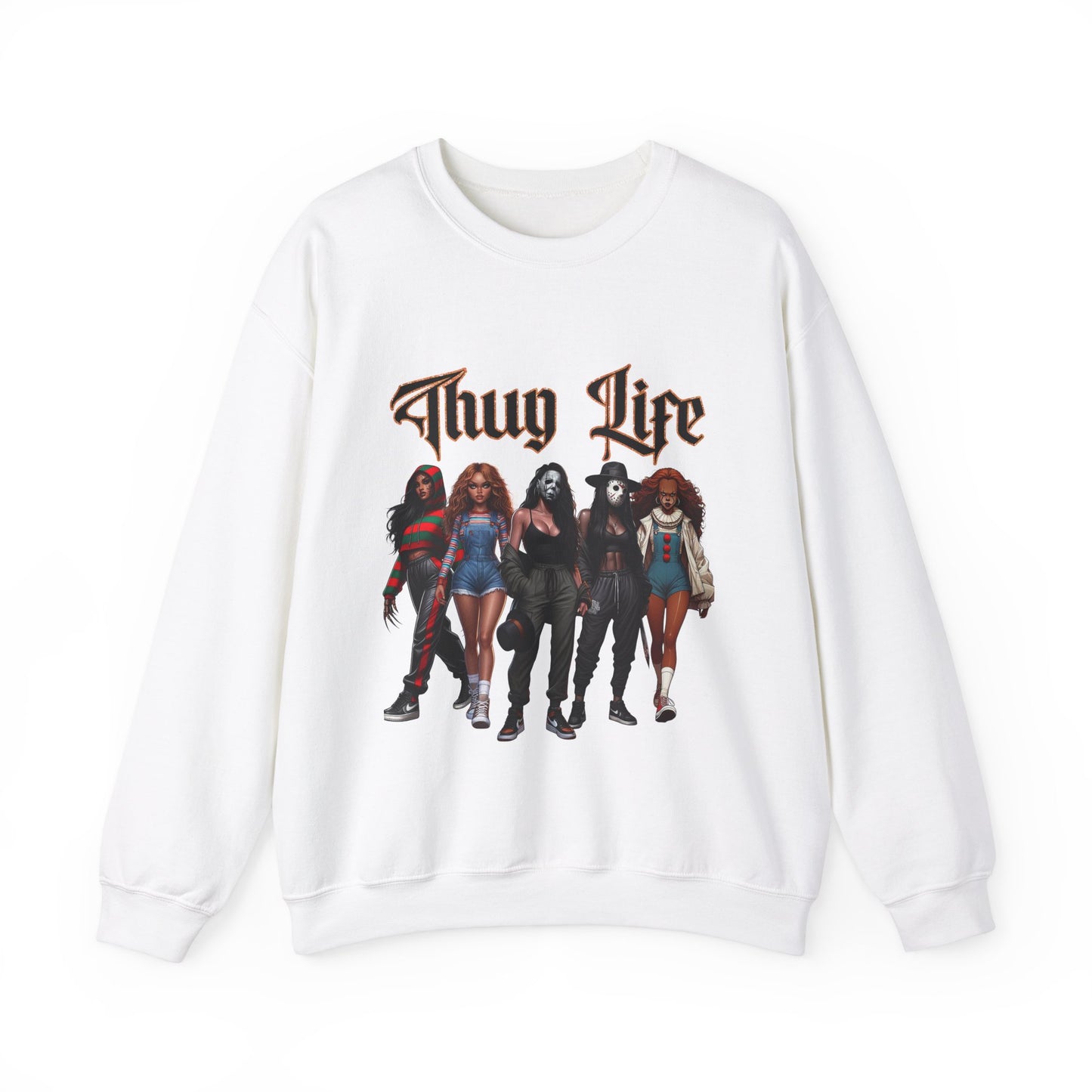 Thug Life Horror Villians Crewneck Sweatshirt