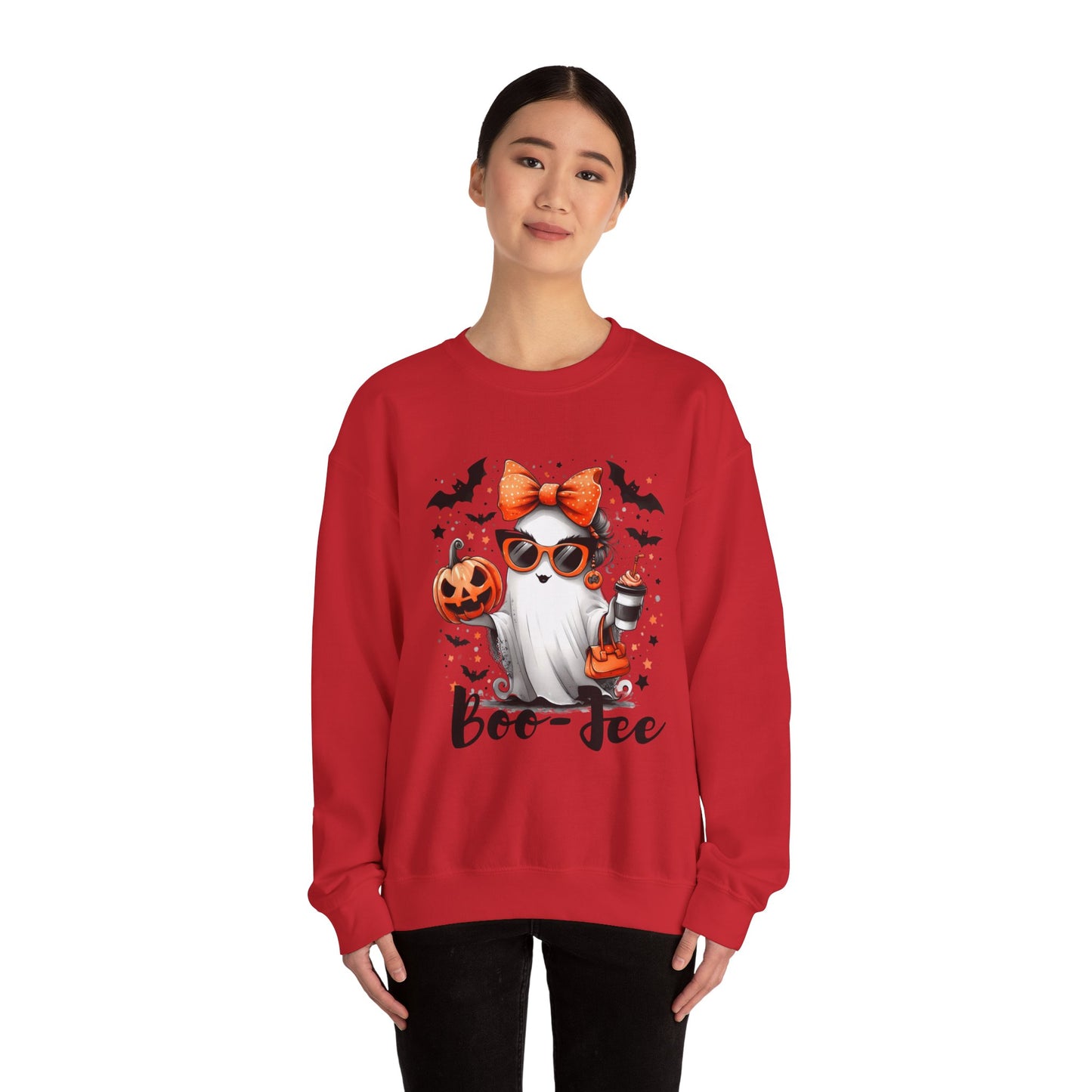 Boo-Jee Ghost Halloween Heavy Blend™ Crewneck Sweatshirt