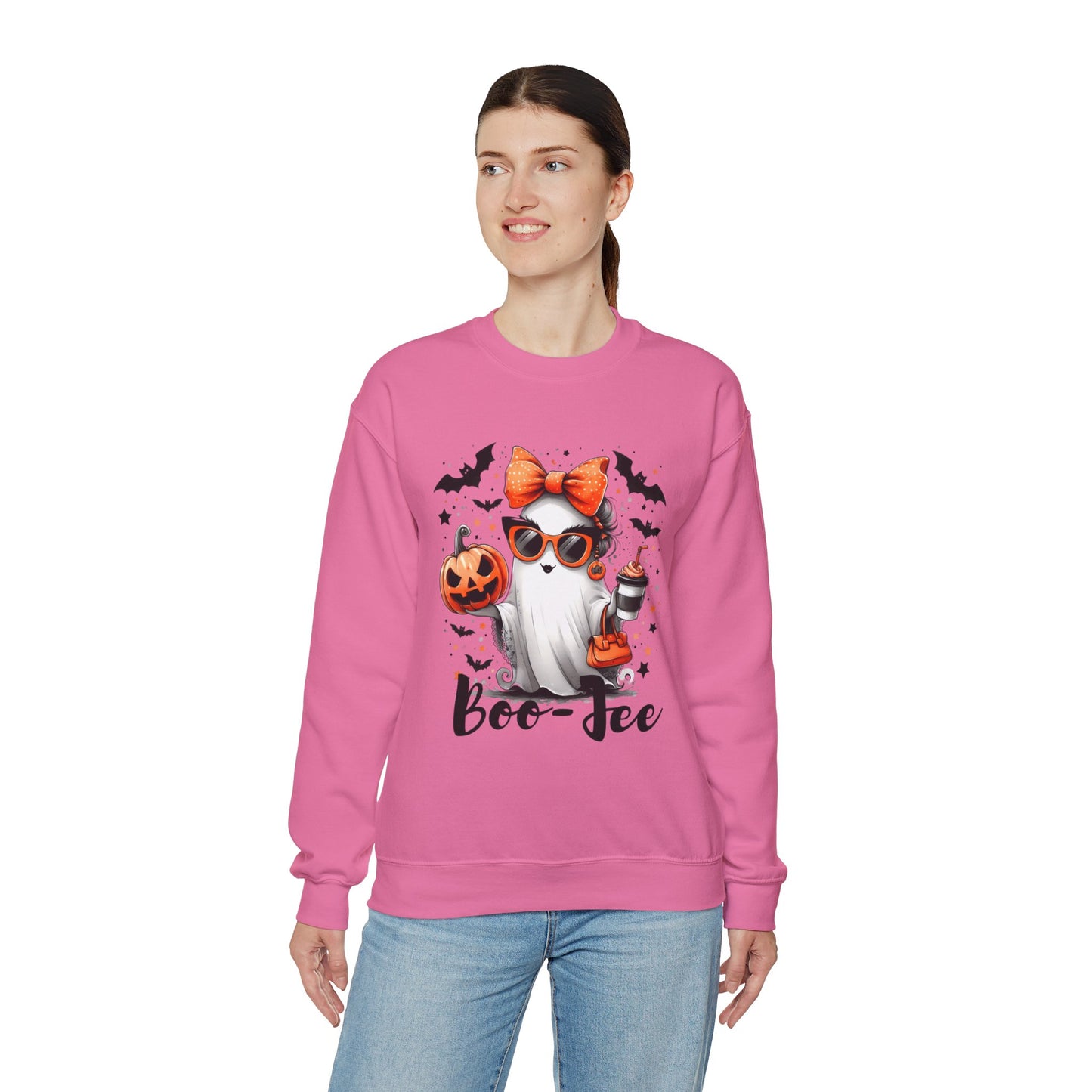 Boo-Jee Ghost Halloween Heavy Blend™ Crewneck Sweatshirt