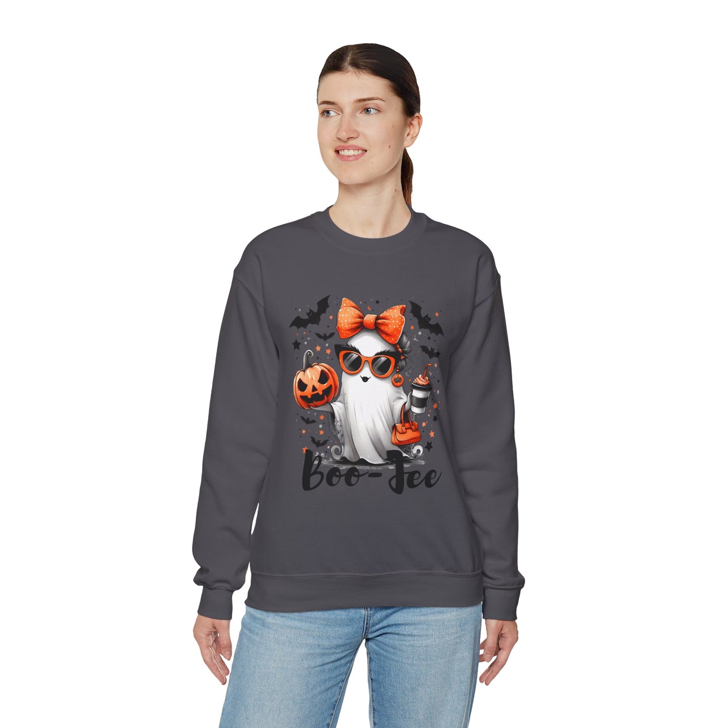 Boo-Jee Ghost Halloween Heavy Blend™ Crewneck Sweatshirt