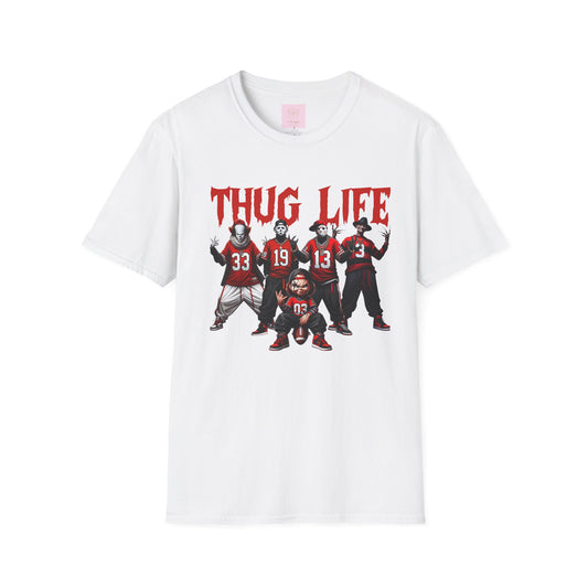 Horror Movie Thug Life Red Sports Jersey T-Shirt