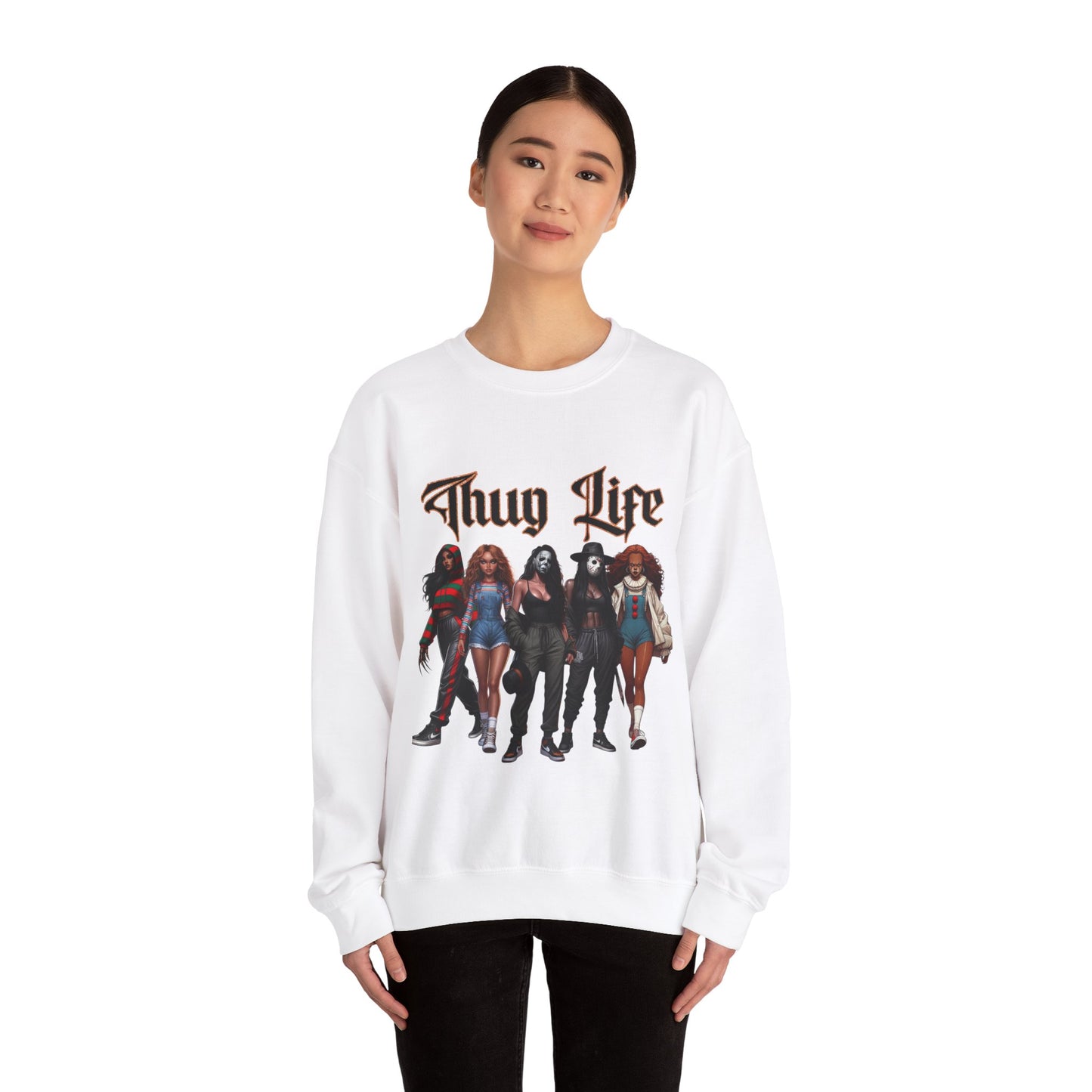 Thug Life Horror Villians Crewneck Sweatshirt