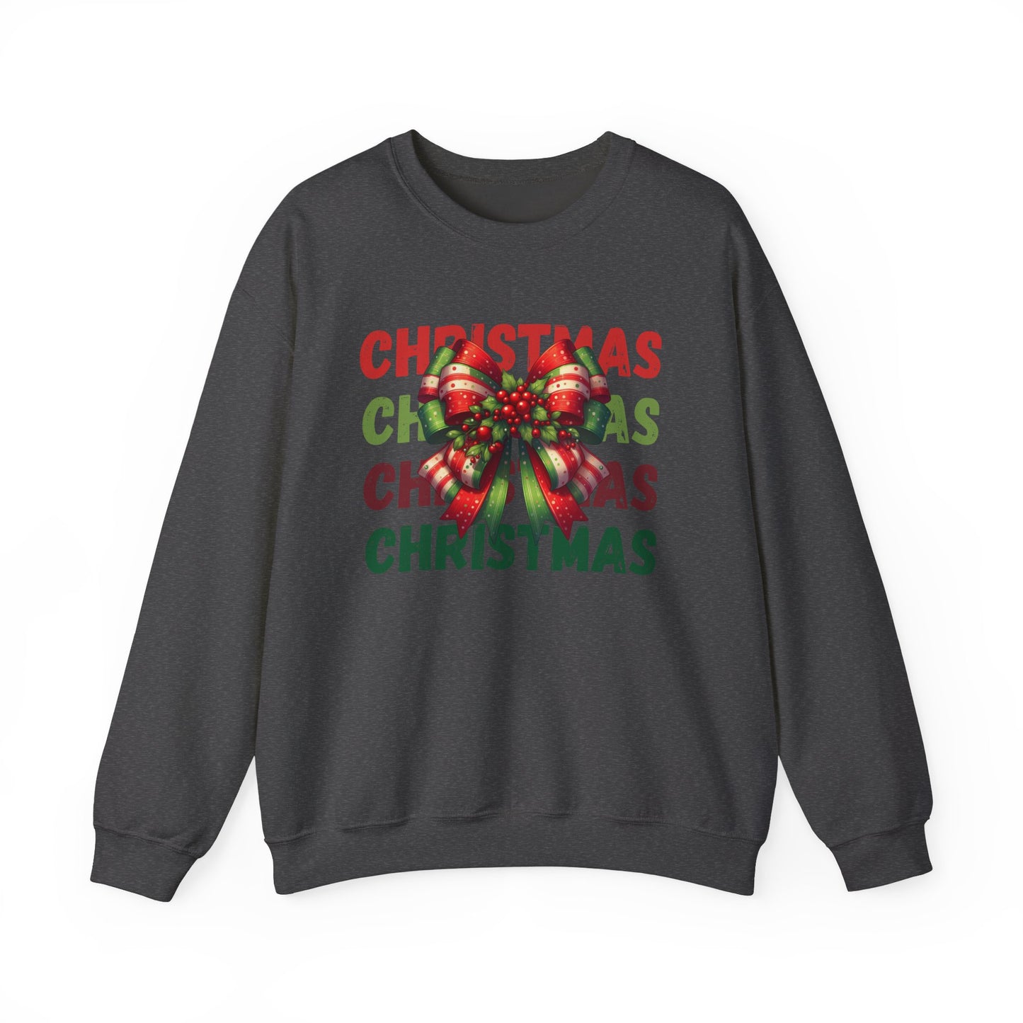 Croquette Ribbon Christmas Sweatshirt