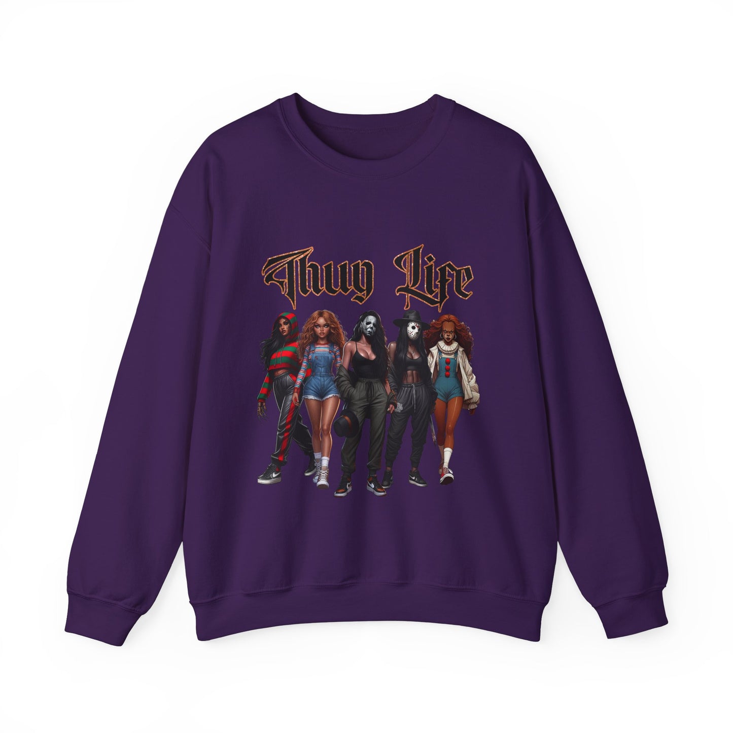 Thug Life Horror Villians Crewneck Sweatshirt