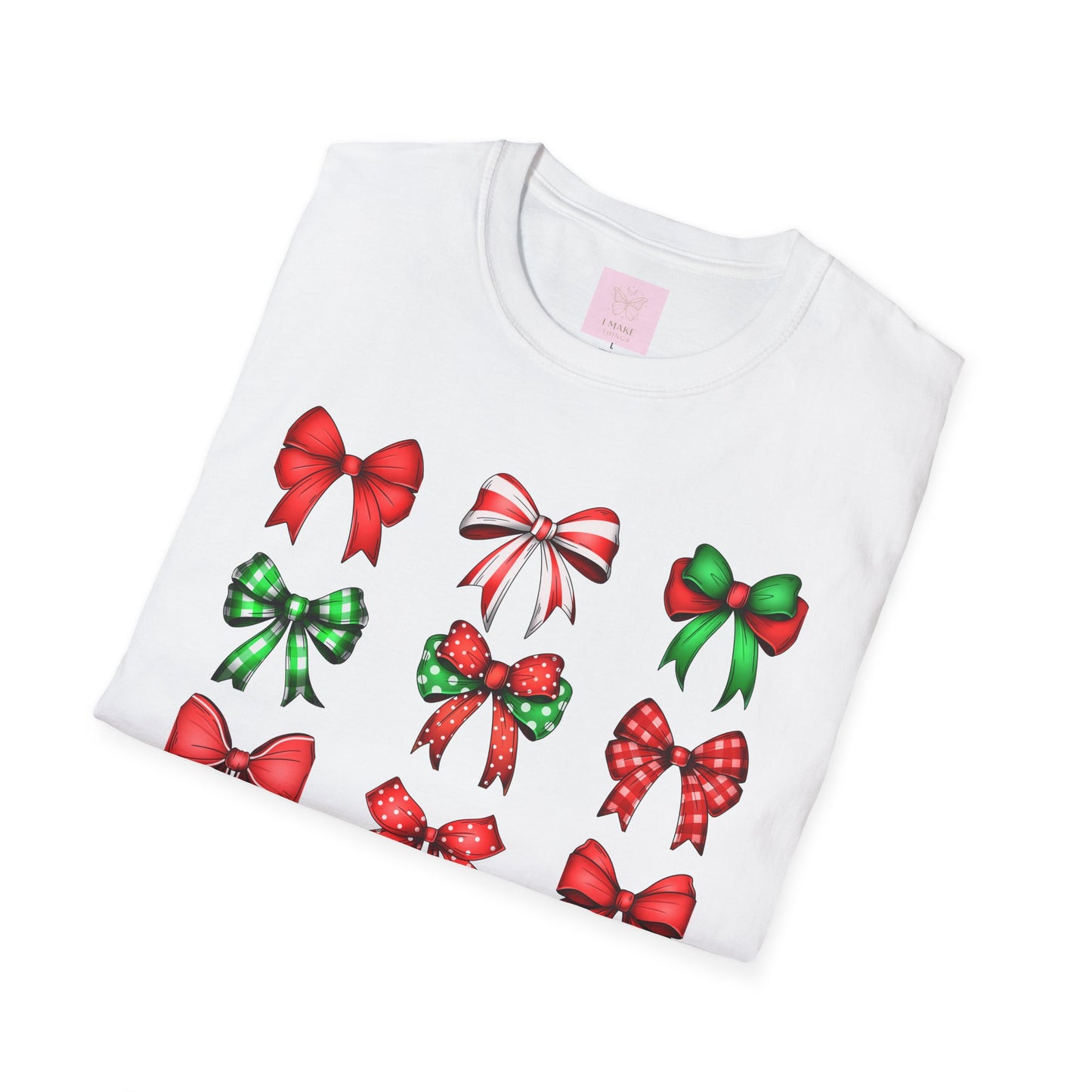 Christmas Coquette Bow T-Shirt