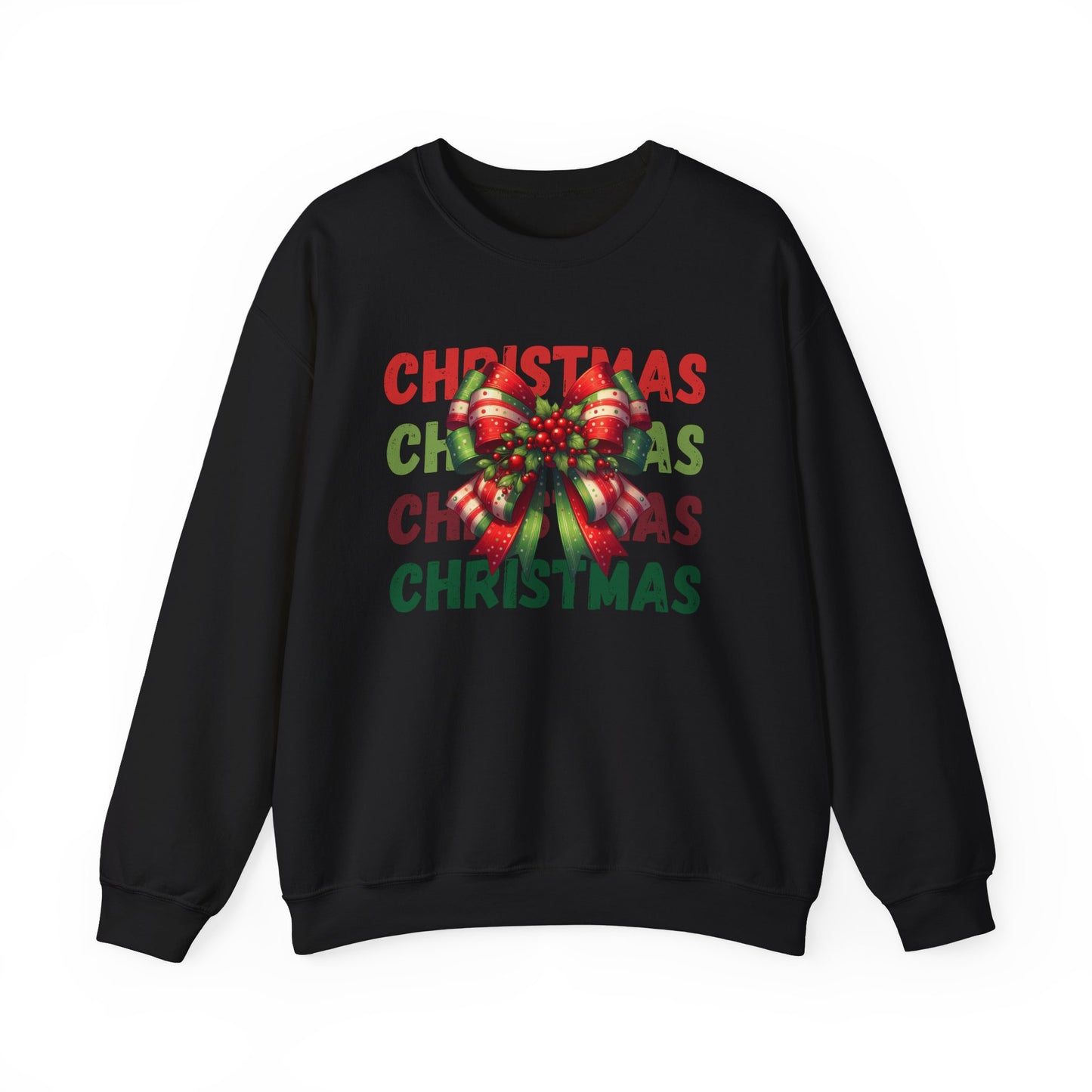 Croquette Ribbon Christmas Sweatshirt