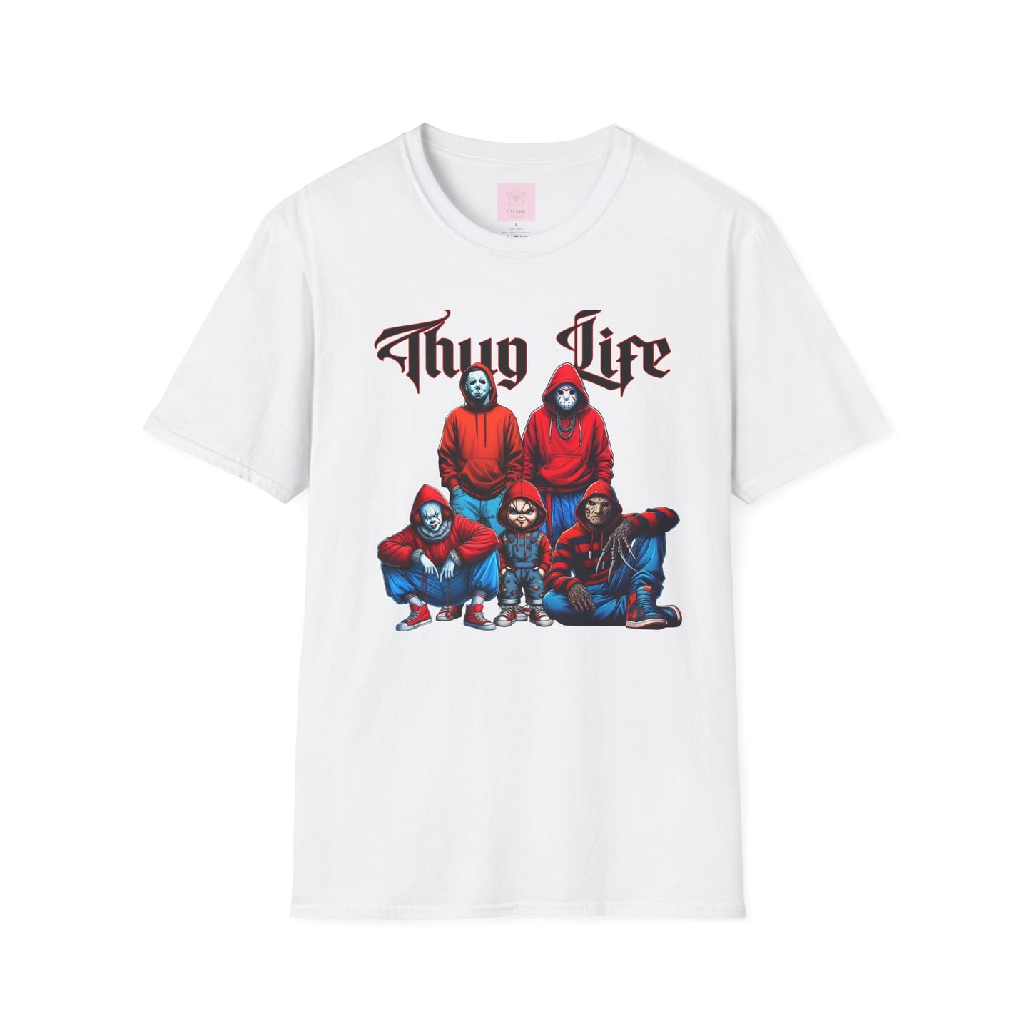 Horror Movie Villains Thug Life Red Sports Jersey