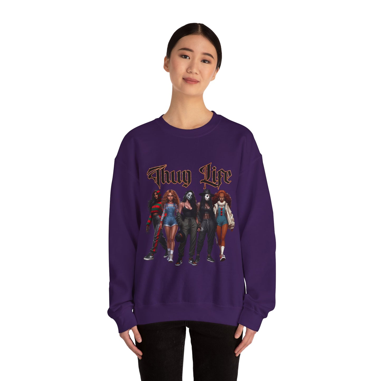 Thug Life Horror Villians Crewneck Sweatshirt