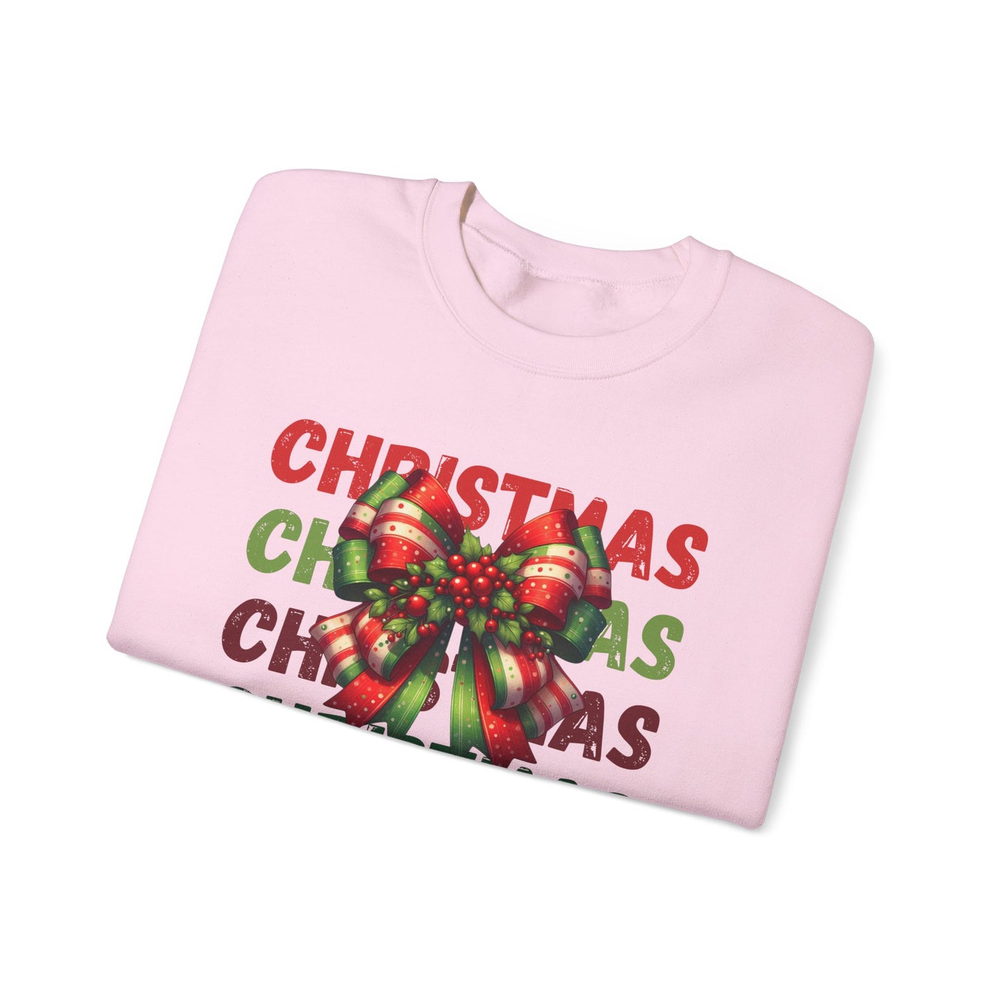 Croquette Ribbon Christmas Sweatshirt