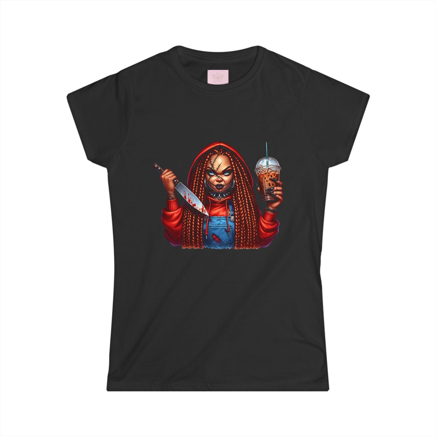 Chucky Women's Tee Lady Horror Villains Halloween Shirt