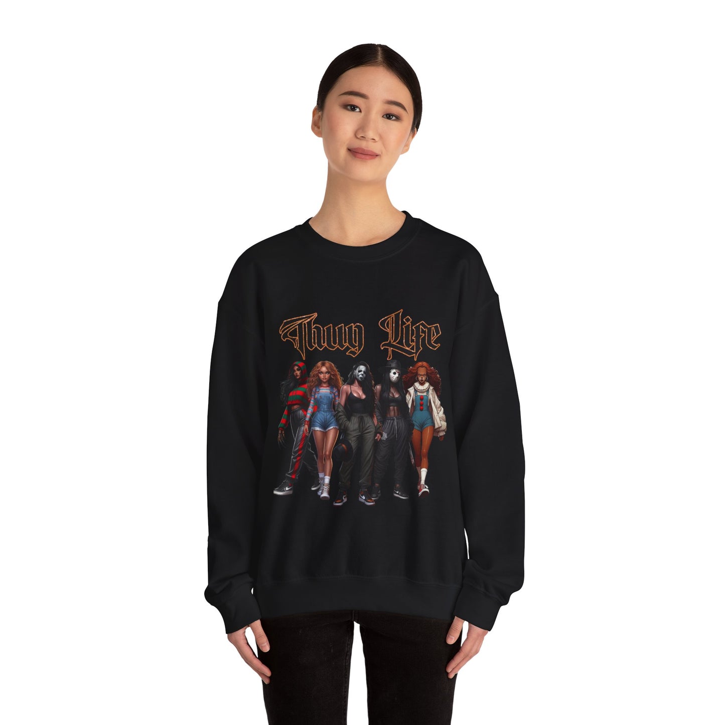 Thug Life Horror Villians Crewneck Sweatshirt