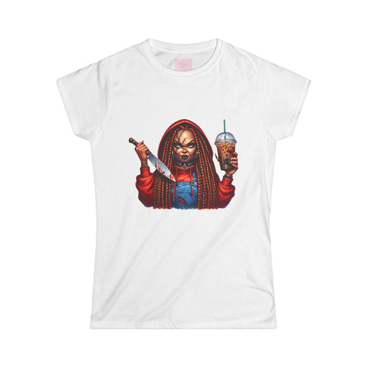 Chucky Women's Tee Lady Horror Villains Halloween Shirt