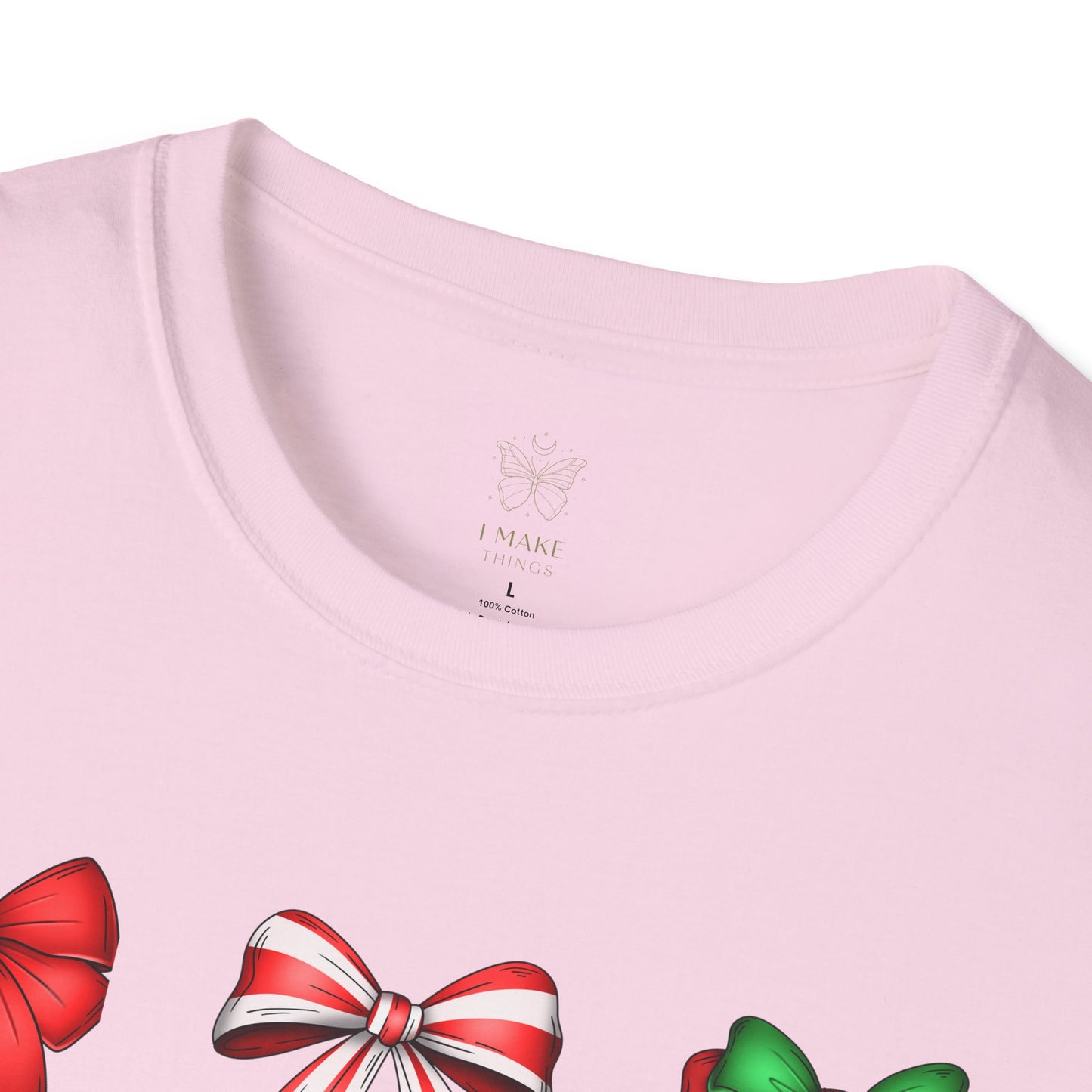 Christmas Coquette Bow T-Shirt