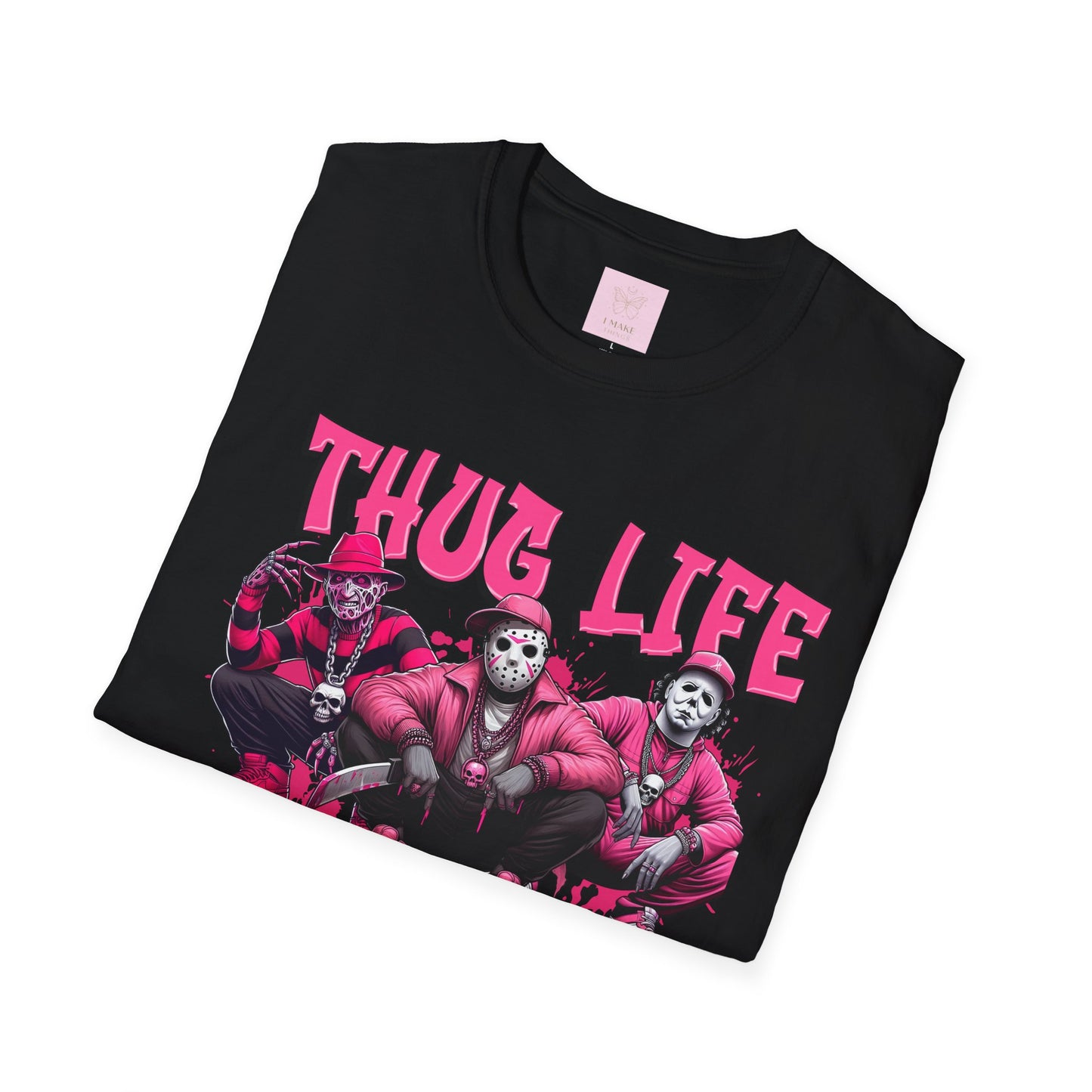 Horror Icons Thug Life PINKs Jersey T-Shirt