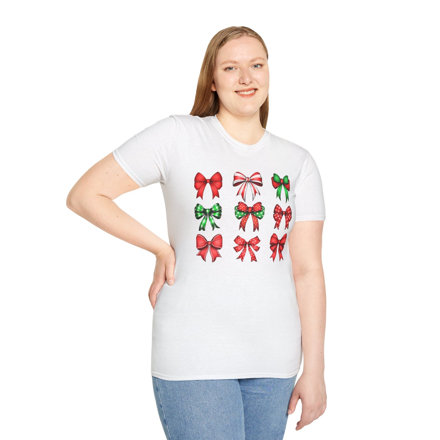 Christmas Coquette Bow T-Shirt