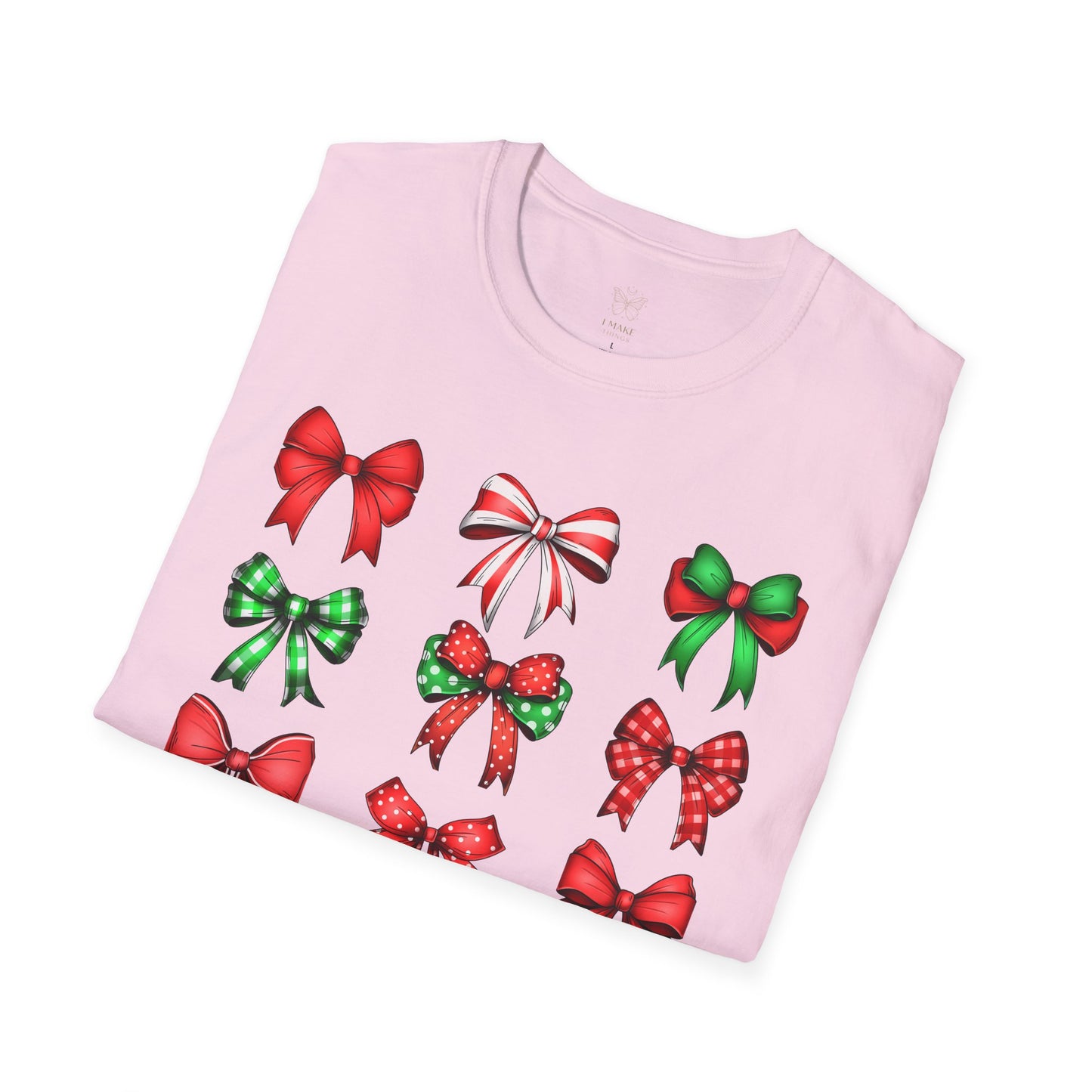 Christmas Coquette Bow T-Shirt