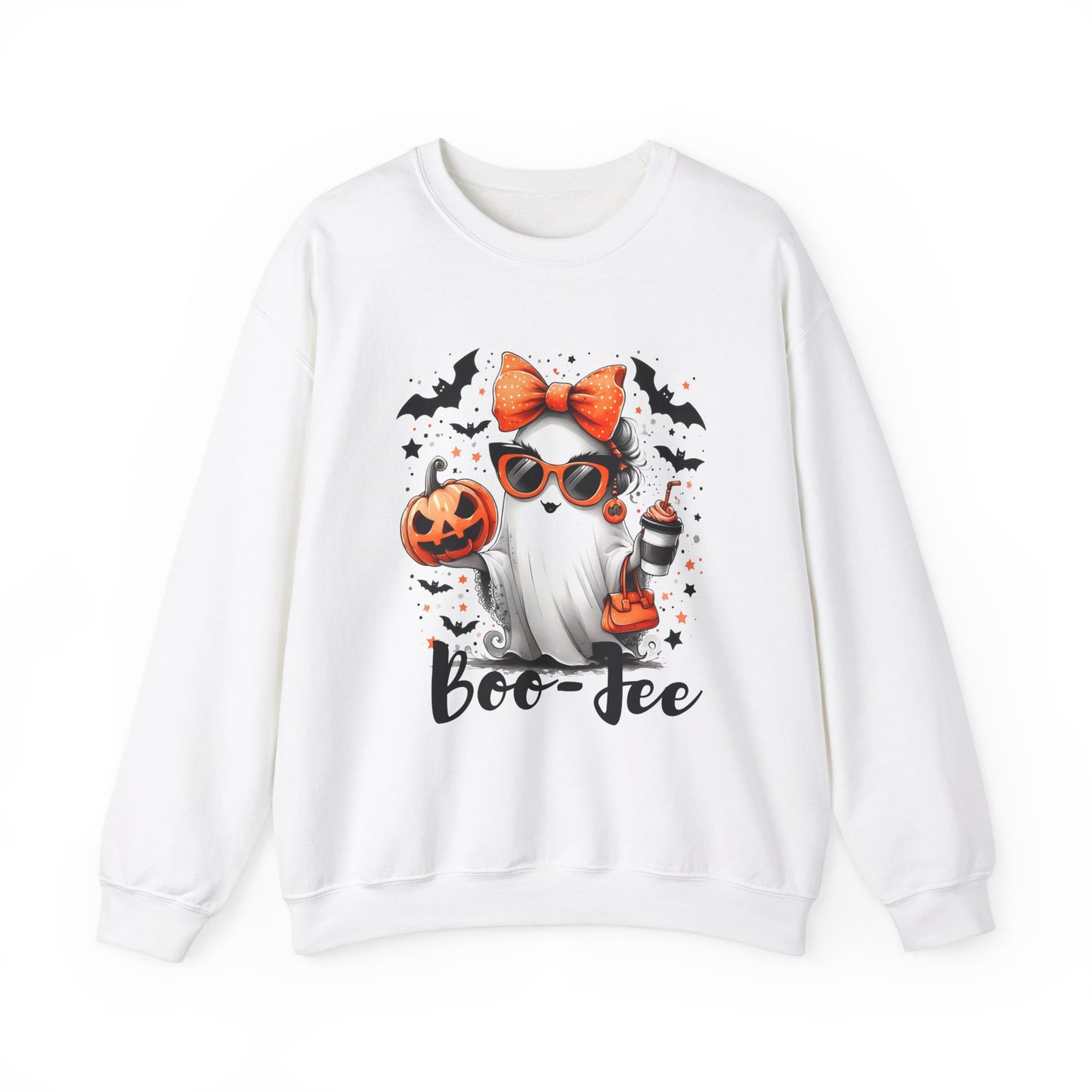 Boo-Jee Ghost Halloween Heavy Blend™ Crewneck Sweatshirt