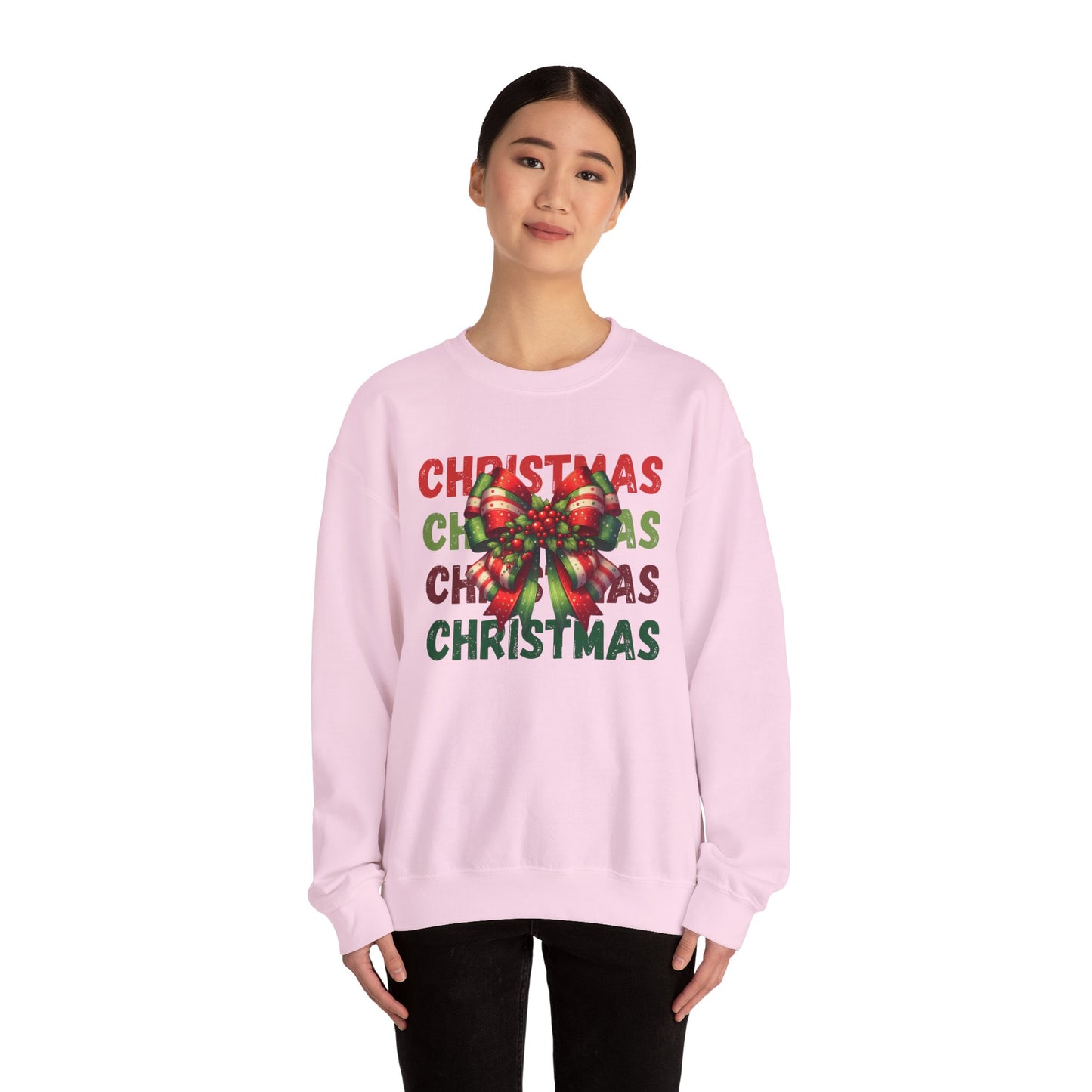 Croquette Ribbon Christmas Sweatshirt