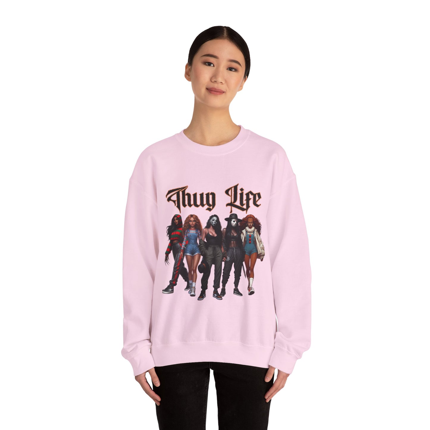 Thug Life Horror Villians Crewneck Sweatshirt