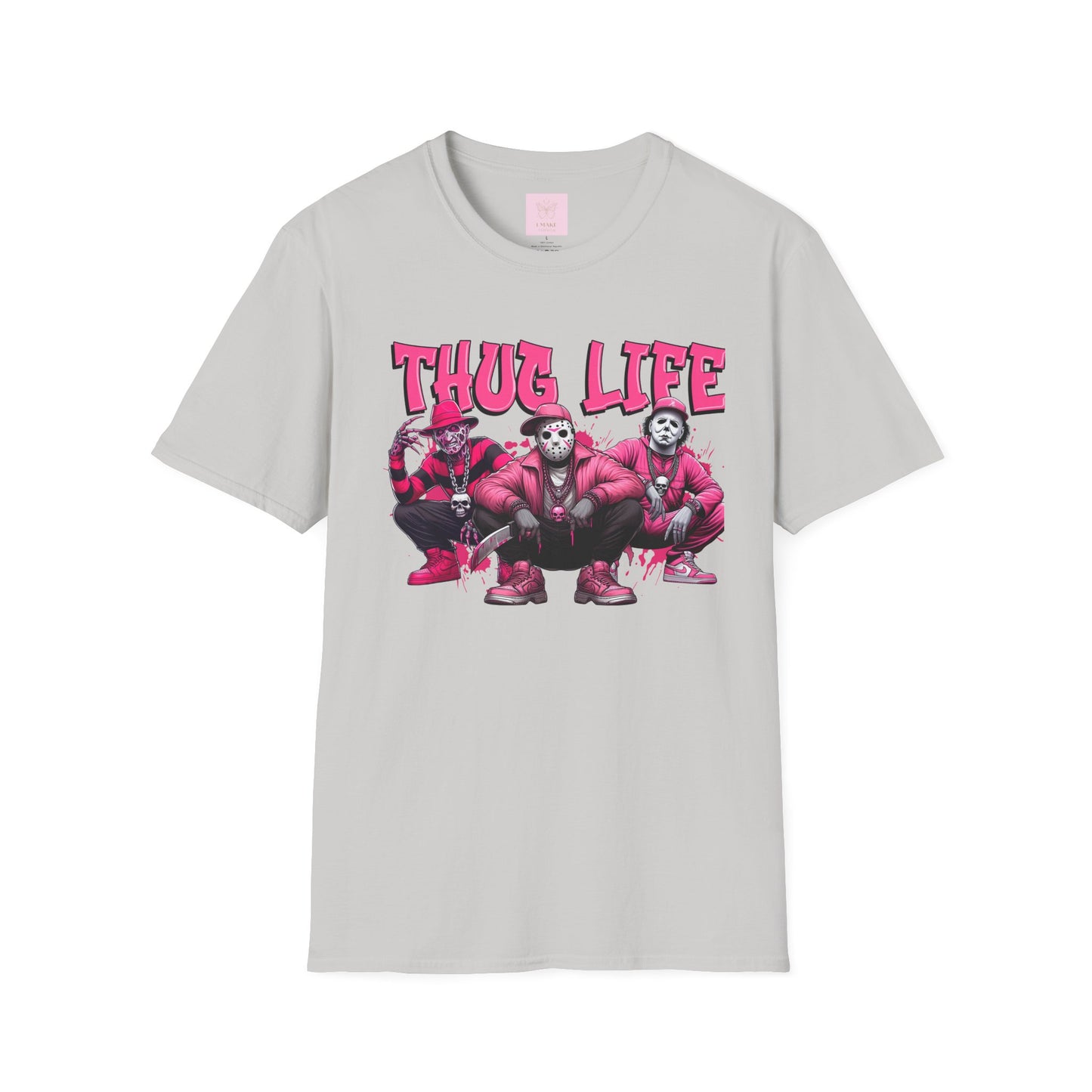 Horror Icons Thug Life PINKs Jersey T-Shirt