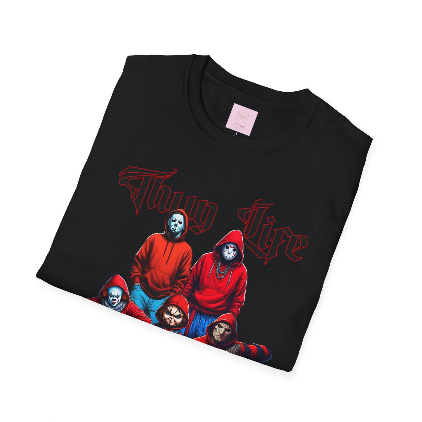 Horror Movie Villains Thug Life Red Sports Jersey