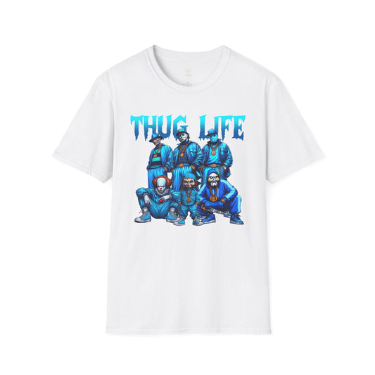 Horror Movie Thug Life Blue T-Shirt