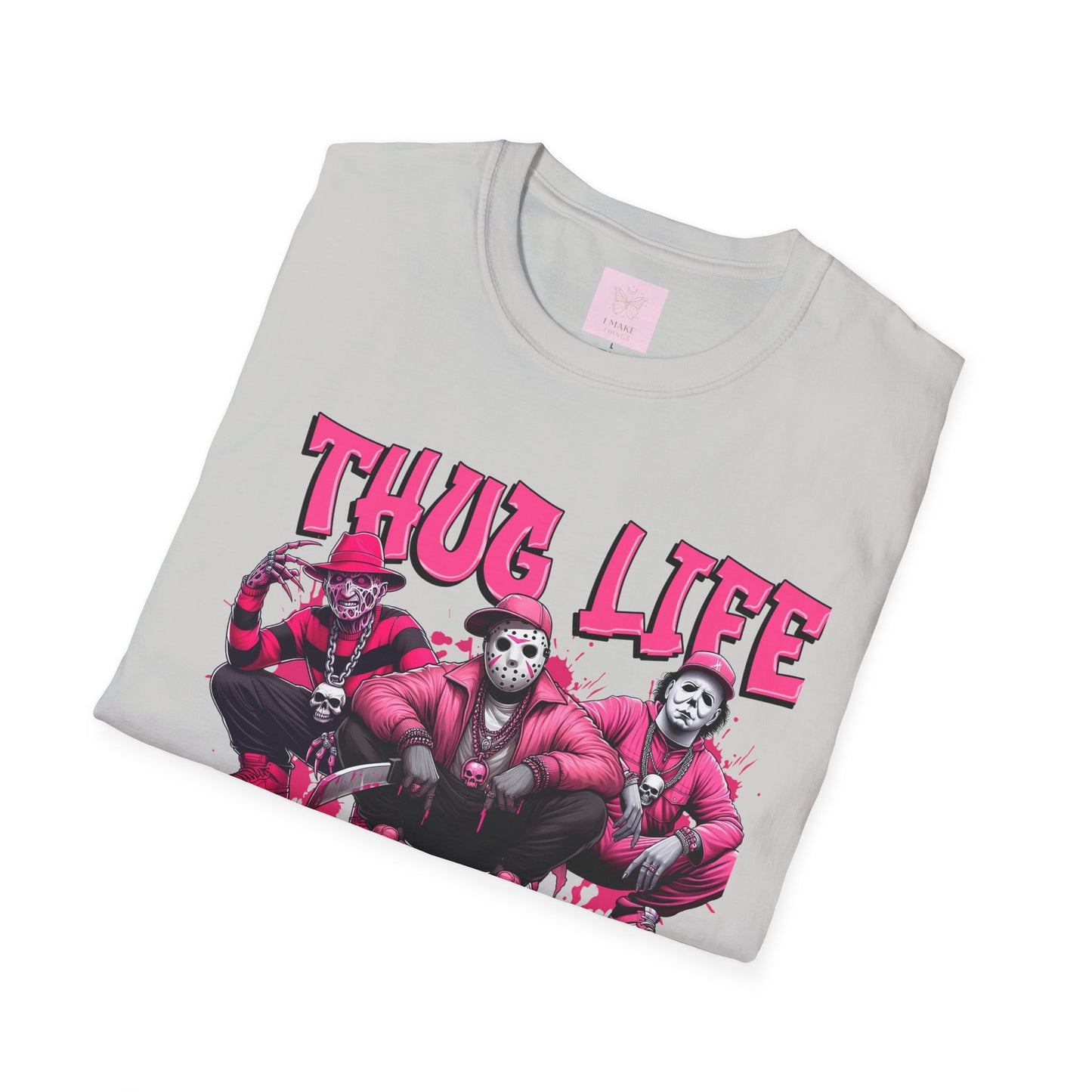 Horror Icons Thug Life PINKs Jersey T-Shirt