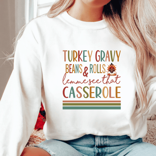 Turkey Gravy Beans & Rolls Thanksgiving T-Shirt