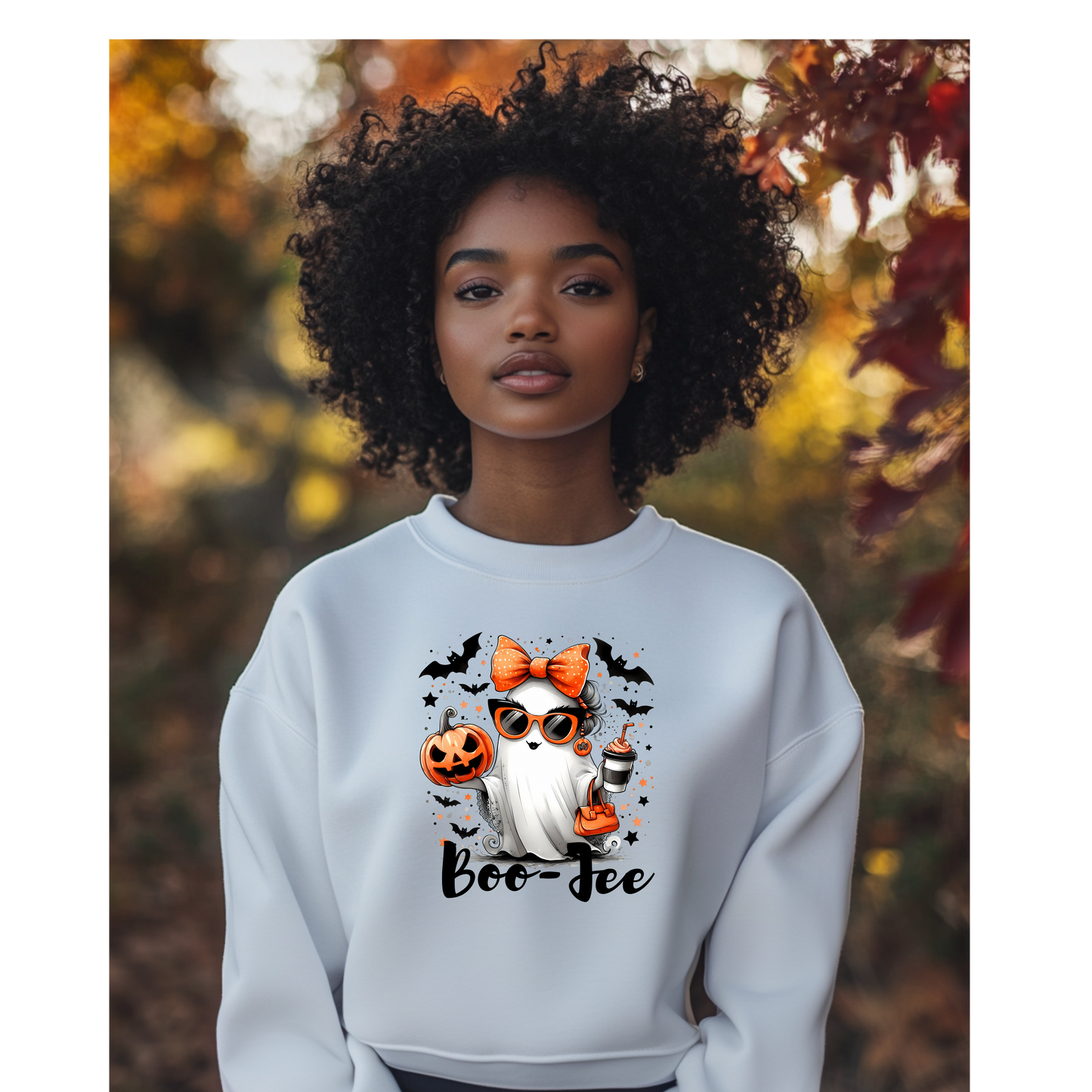 Boo-Jee Ghost Halloween Heavy Blend™ Crewneck Sweatshirt